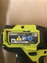 RYOBI TOOLS PCL500/ PBLAG02/PSBID02 3PC COMBO TOOL SET WITH BATTERIES & CHARGER